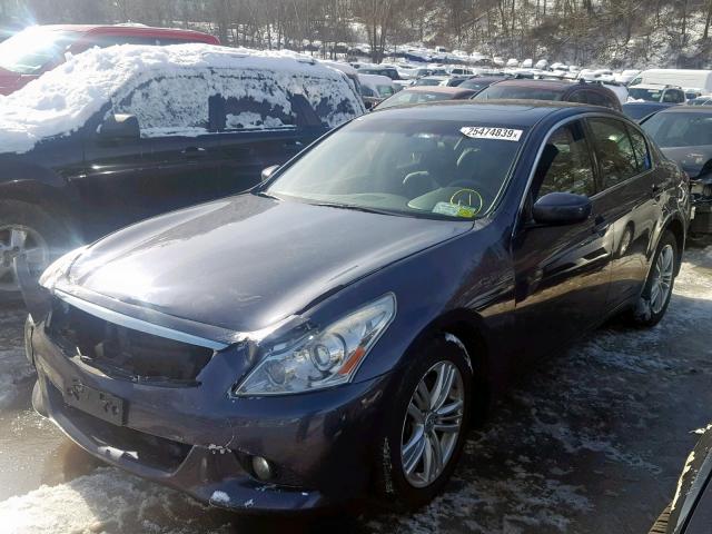 JN1CV6AR8AM454301 - 2010 INFINITI G37 GRAY photo 2