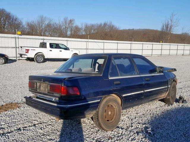 3MAPM10JXNR614370 - 1992 MERCURY TRACER BLUE photo 4