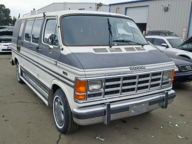 2B6HB23Y4JK185510 - 1988 DODGE RAM VAN B2 GRAY photo 1