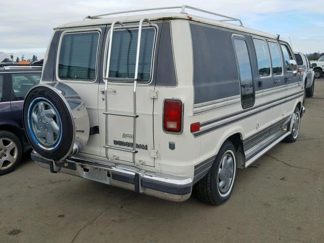 2B6HB23Y4JK185510 - 1988 DODGE RAM VAN B2 GRAY photo 4