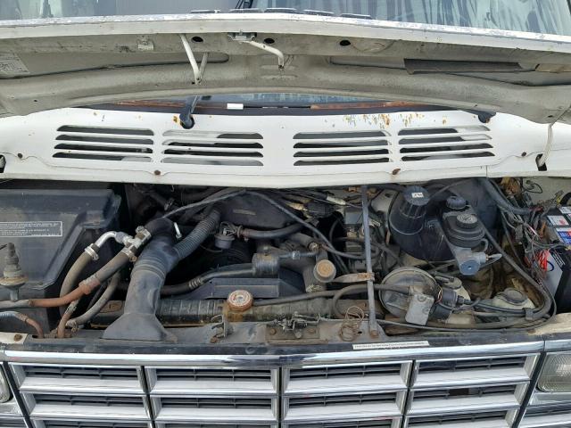 2B6HB23Y4JK185510 - 1988 DODGE RAM VAN B2 GRAY photo 7