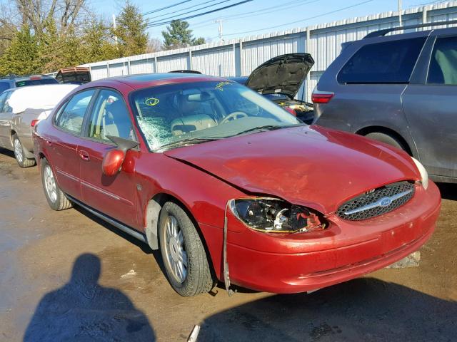 1FAHP56S53A121146 - 2003 FORD TAURUS SEL RED photo 1