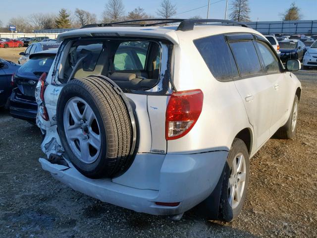 JTMBD31V075074203 - 2007 TOYOTA RAV4 LIMIT WHITE photo 4