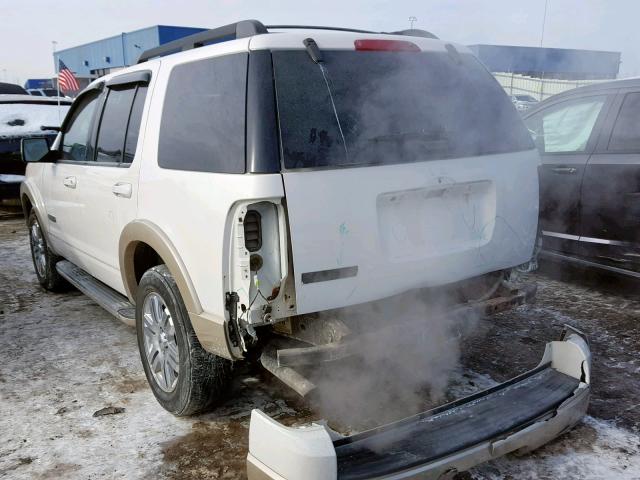 1FMEU64E48UA39273 - 2008 FORD EXPLORER E WHITE photo 3