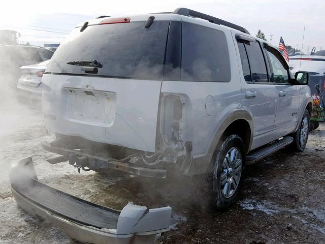 1FMEU64E48UA39273 - 2008 FORD EXPLORER E WHITE photo 4