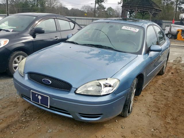 1FAFP56U76A120738 - 2006 FORD TAURUS SEL BLUE photo 2