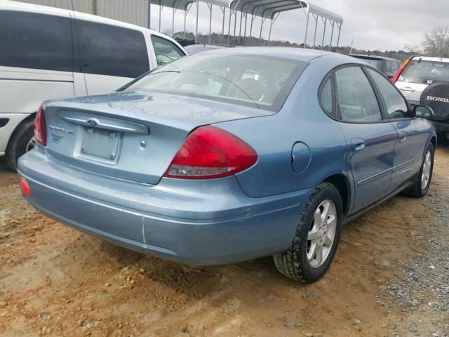 1FAFP56U76A120738 - 2006 FORD TAURUS SEL BLUE photo 4