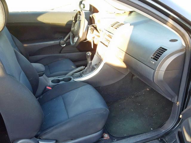 JTKDE177660091370 - 2006 TOYOTA SCION TC შავი ფოტო 5