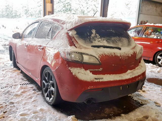 JM1BL1L30C1548185 - 2012 MAZDA SPEED 3 RED photo 3