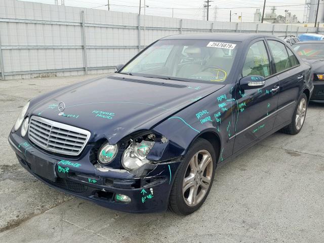 WDBUF56J66A956761 - 2006 MERCEDES-BENZ E 350 BLUE photo 2