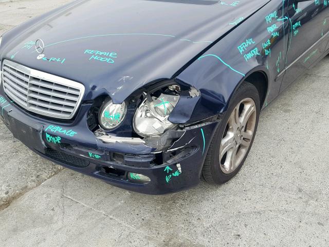 WDBUF56J66A956761 - 2006 MERCEDES-BENZ E 350 BLUE photo 9