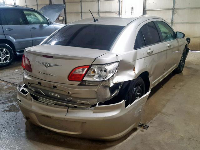 1C3LC46K68N287836 - 2008 CHRYSLER SEBRING LX GOLD photo 4