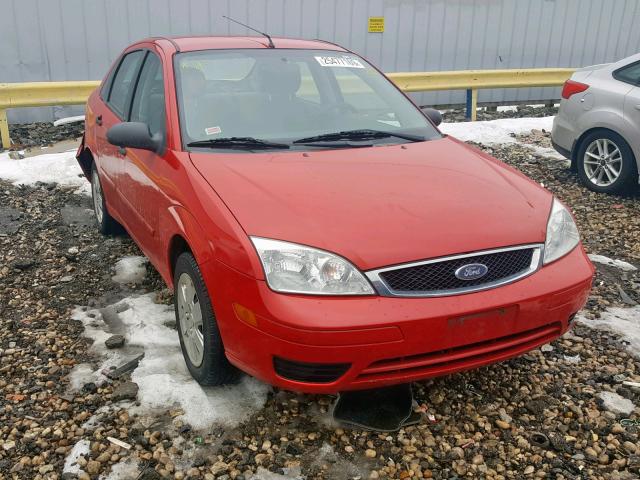 1FAFP34N27W297010 - 2007 FORD FOCUS ZX4 RED photo 1