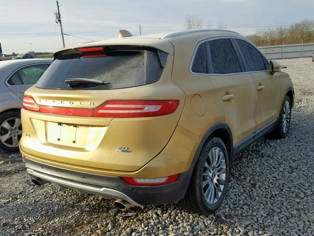 5LMCJ1A91FUJ00924 - 2015 LINCOLN MKC GOLD photo 4