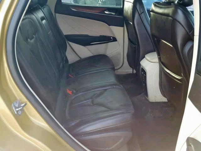 5LMCJ1A91FUJ00924 - 2015 LINCOLN MKC GOLD photo 6