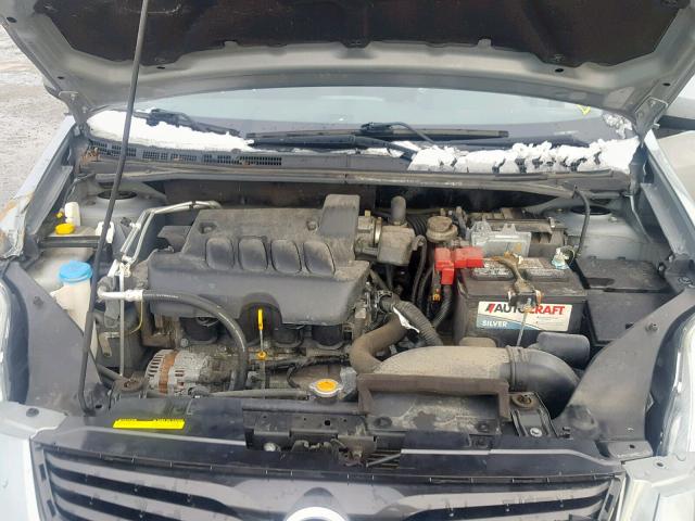 3N1AB6AP0AL708611 - 2010 NISSAN SENTRA 2.0 SILVER photo 7