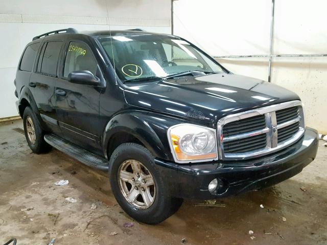 1D4HB48N65F621366 - 2005 DODGE DURANGO SL BLACK photo 1