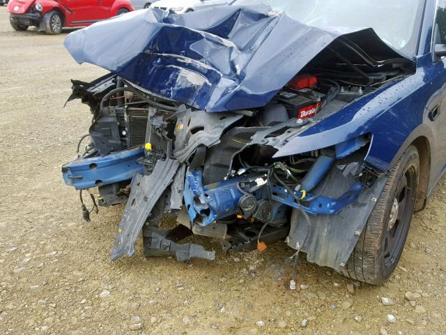 1FAHP2M80DG157640 - 2013 FORD TAURUS POL BLUE photo 9