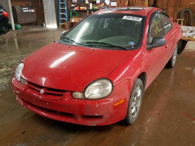 1B3ES56C82D643255 - 2002 DODGE NEON ES RED photo 2