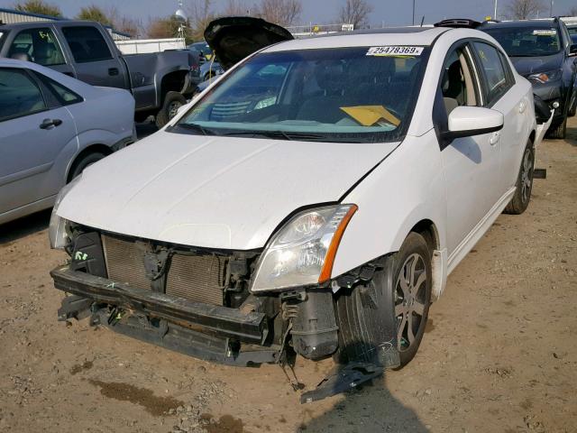 3N1AB6APXCL701281 - 2012 NISSAN SENTRA 2.0 WHITE photo 2