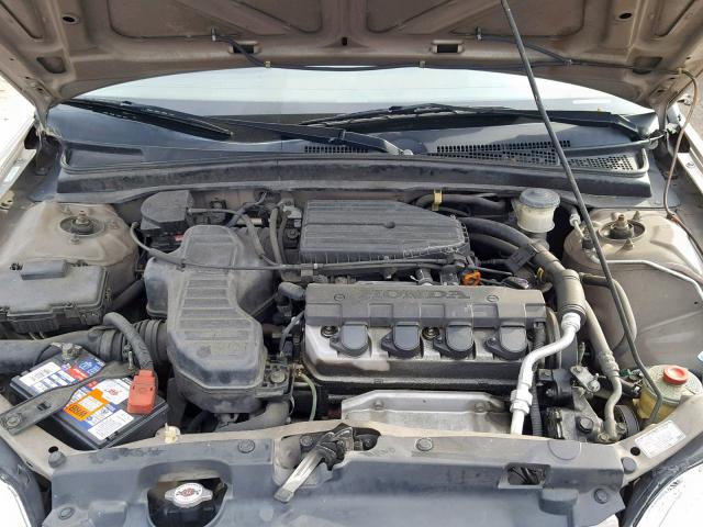 2HGES16591H588178 - 2001 HONDA CIVIC LX BEIGE photo 7