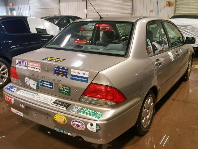 JA3AJ26E12U020848 - 2002 MITSUBISHI LANCER ES GRAY photo 4