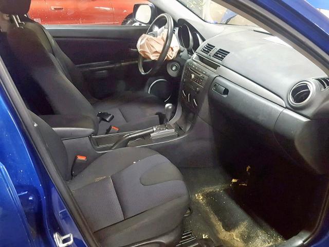 JM1BK123571751809 - 2007 MAZDA 3 S BLUE photo 5