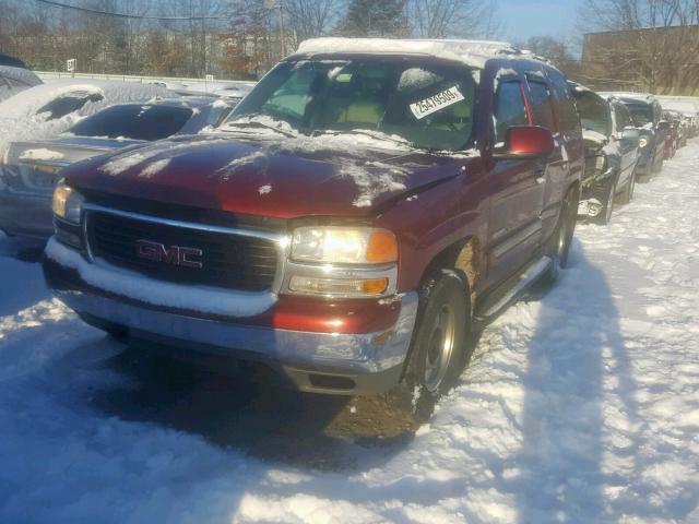 1GKEK13T31J272201 - 2001 GMC YUKON RED photo 2