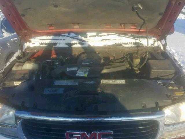 1GKEK13T31J272201 - 2001 GMC YUKON RED photo 7