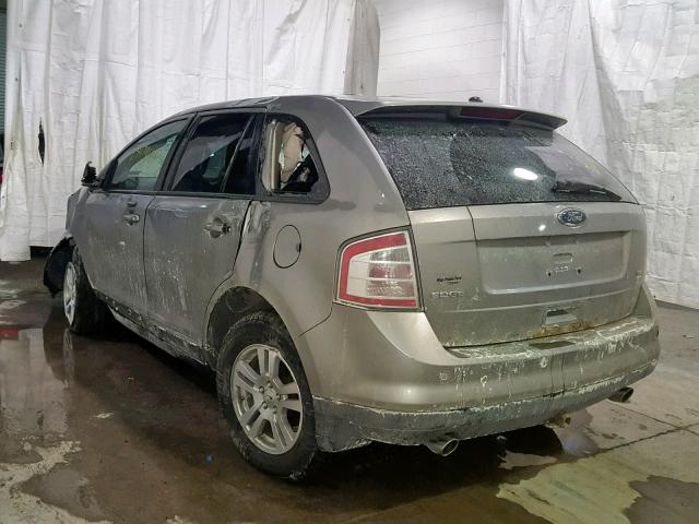 2FMDK48C98BA24286 - 2008 FORD EDGE SEL SILVER photo 3