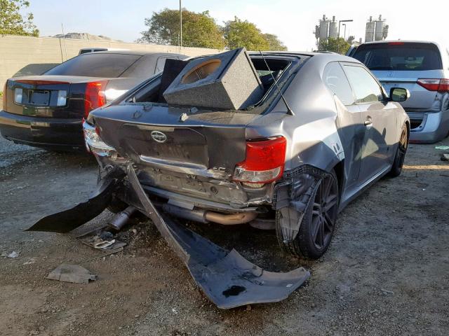JTKJF5C71D3045891 - 2013 TOYOTA SCION TC ნაცრისფერი ფოტო 4