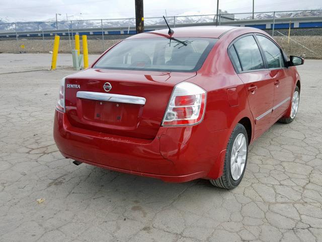 3N1AB6AP4AL619883 - 2010 NISSAN SENTRA 2.0 RED photo 4