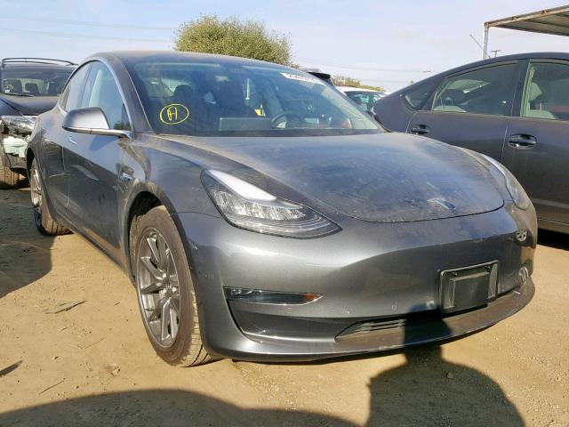 5YJ3E1EA7JF053996 - 2018 TESLA MODEL 3 CHARCOAL photo 1