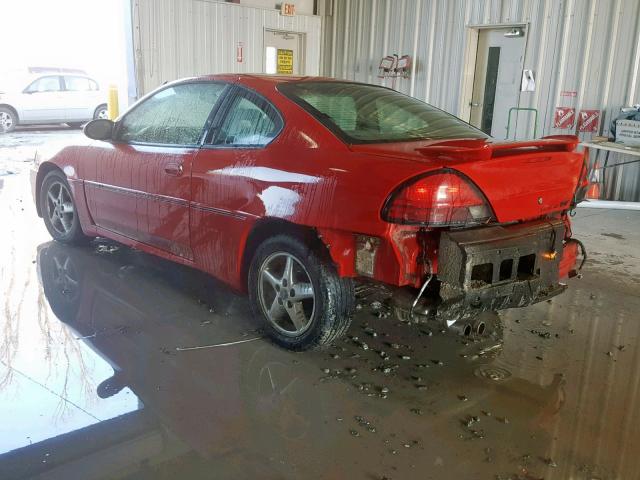 1G2NW12E54M694450 - 2004 PONTIAC GRAND AM G RED photo 3