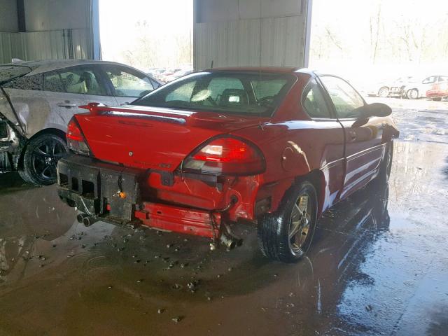 1G2NW12E54M694450 - 2004 PONTIAC GRAND AM G RED photo 4