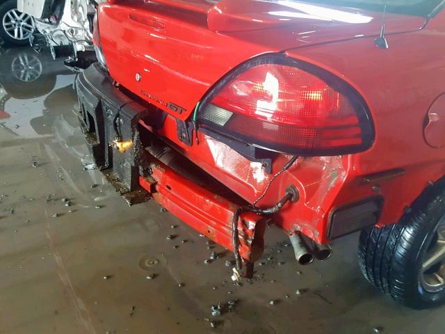 1G2NW12E54M694450 - 2004 PONTIAC GRAND AM G RED photo 9