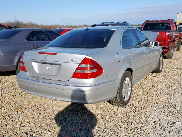 WDBUF65J13A304715 - 2003 MERCEDES-BENZ E 320 SILVER photo 4