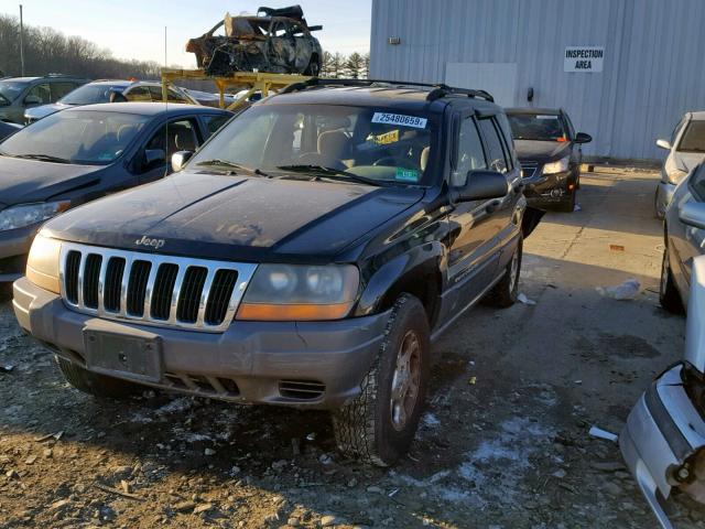 1J4GW48S71C651338 - 2001 JEEP GRAND CHER BLACK photo 2