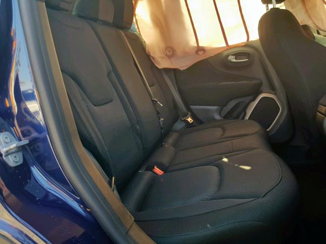 ZACCJAAT5GPD47305 - 2016 JEEP RENEGADE S ლურჯი ფოტო 6