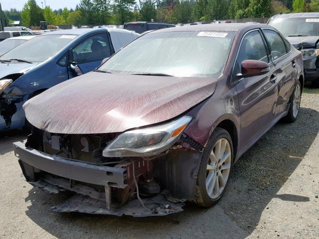 4T1BK1EB6EU116625 - 2014 TOYOTA AVALON BAS BURGUNDY photo 2