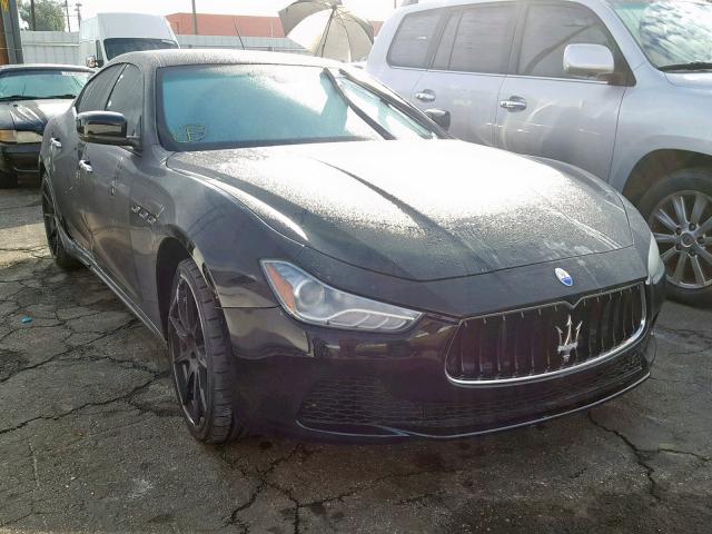 ZAM57XSA2G1173793 - 2016 MASERATI GHIBLI BLACK photo 1