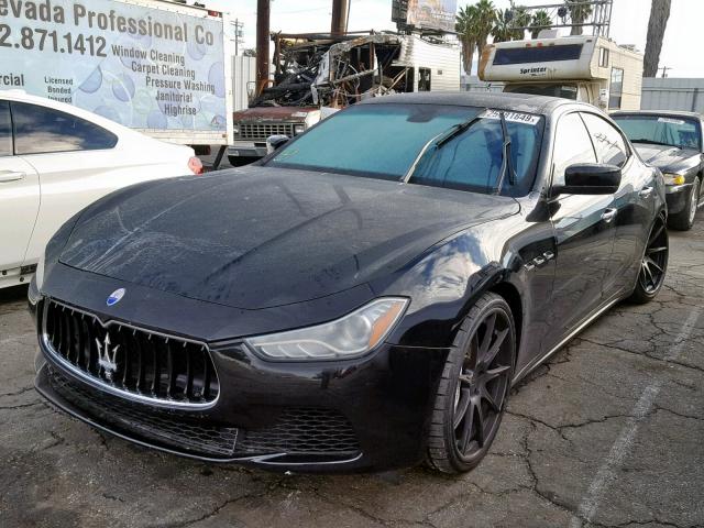 ZAM57XSA2G1173793 - 2016 MASERATI GHIBLI BLACK photo 2