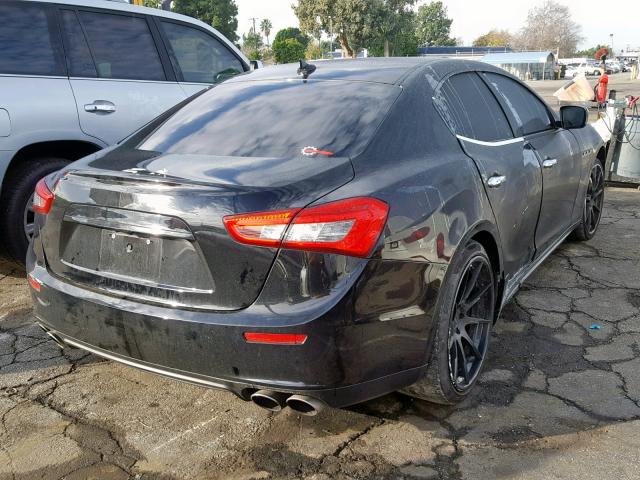 ZAM57XSA2G1173793 - 2016 MASERATI GHIBLI BLACK photo 4