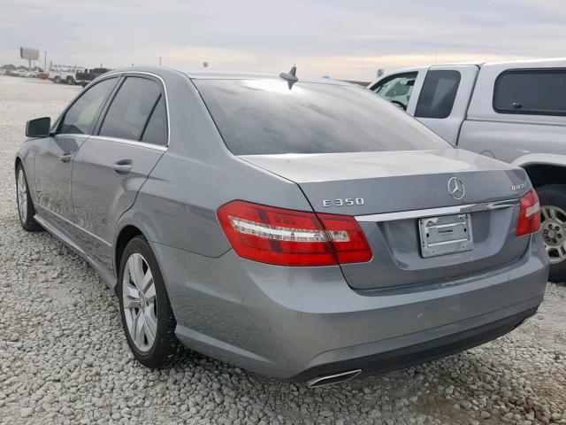 WDDHF2EB9DA701469 - 2013 MERCEDES-BENZ E 350 BLUE SILVER photo 3