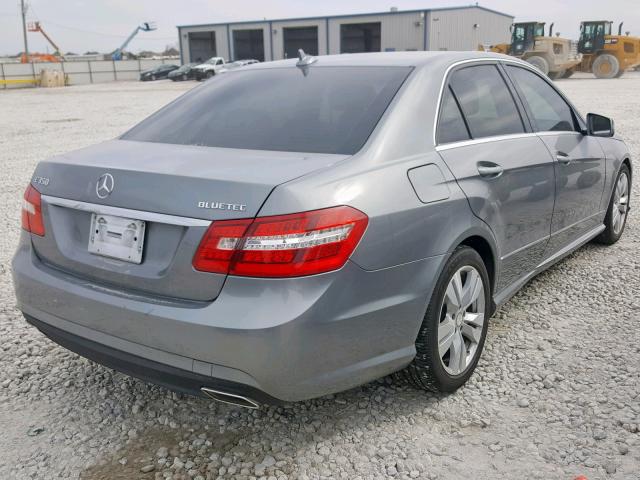 WDDHF2EB9DA701469 - 2013 MERCEDES-BENZ E 350 BLUE SILVER photo 4