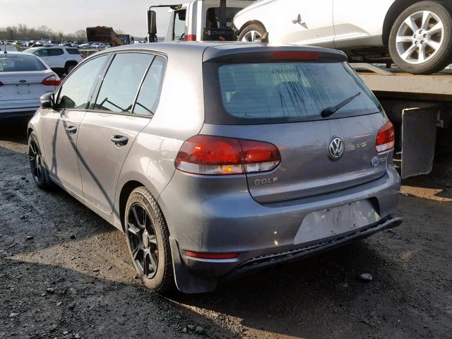 WVWNM7AJ2CW239481 - 2012 VOLKSWAGEN GOLF 灰色 照片 3
