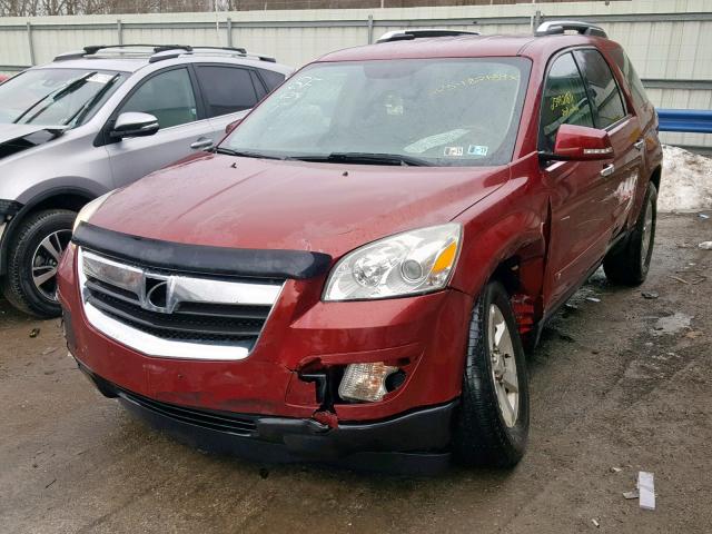 5GZEV13D59J209672 - 2009 SATURN OUTLOOK XE RED photo 2