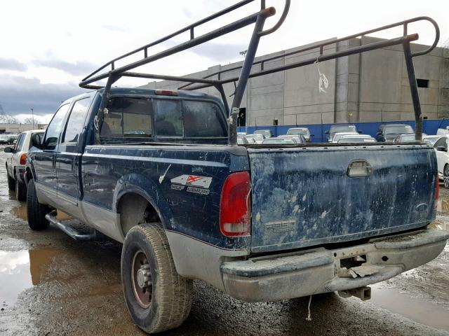 1FTSW31S6XEE00537 - 1999 FORD F350 SRW S BLUE photo 3