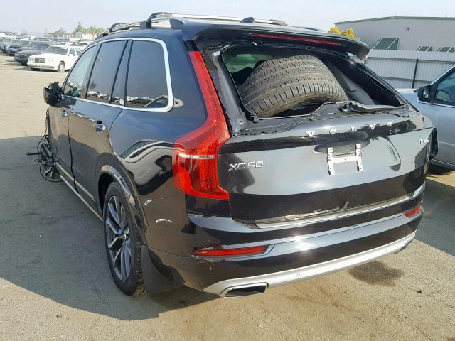 YV4A22PKXH1136625 - 2017 VOLVO XC90 T6 BLACK photo 3