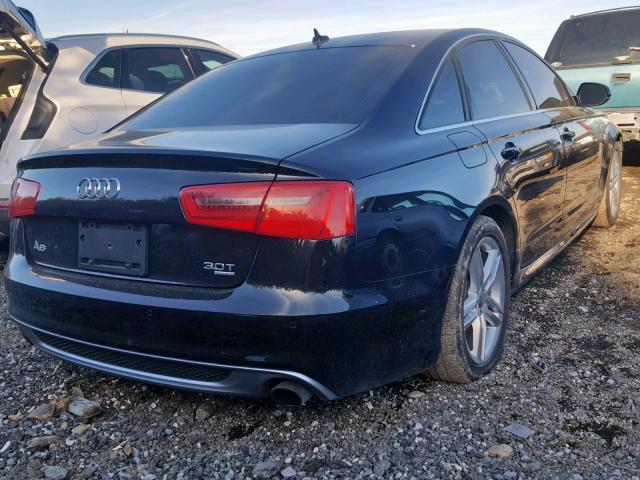 WAUHGAFC3CN158617 - 2012 AUDI A6 PRESTIG BLACK photo 4